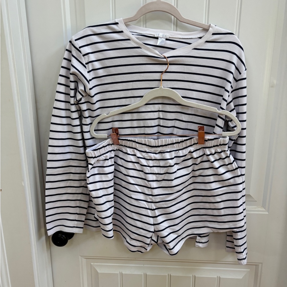 Lake Weekend Navy Stripe Pajamas